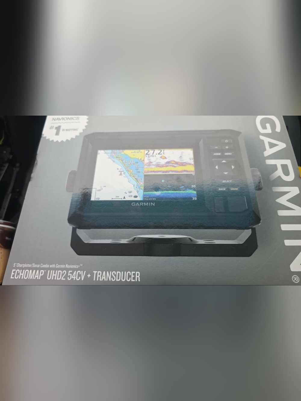 garmin Black Marine GPS Chartplotter with Color Sonar Display